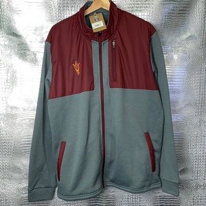 NWT Knights Apparel Fleece Full Zip Up XL Maroon